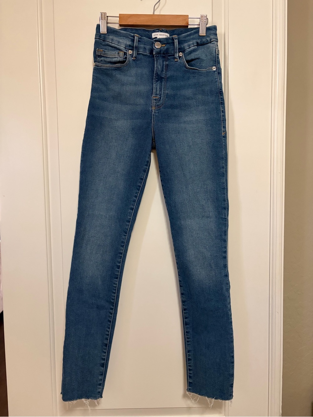 💙Good American Slim ‘Always Good’ High-Rise Skinny Blue Wash Jeans💙